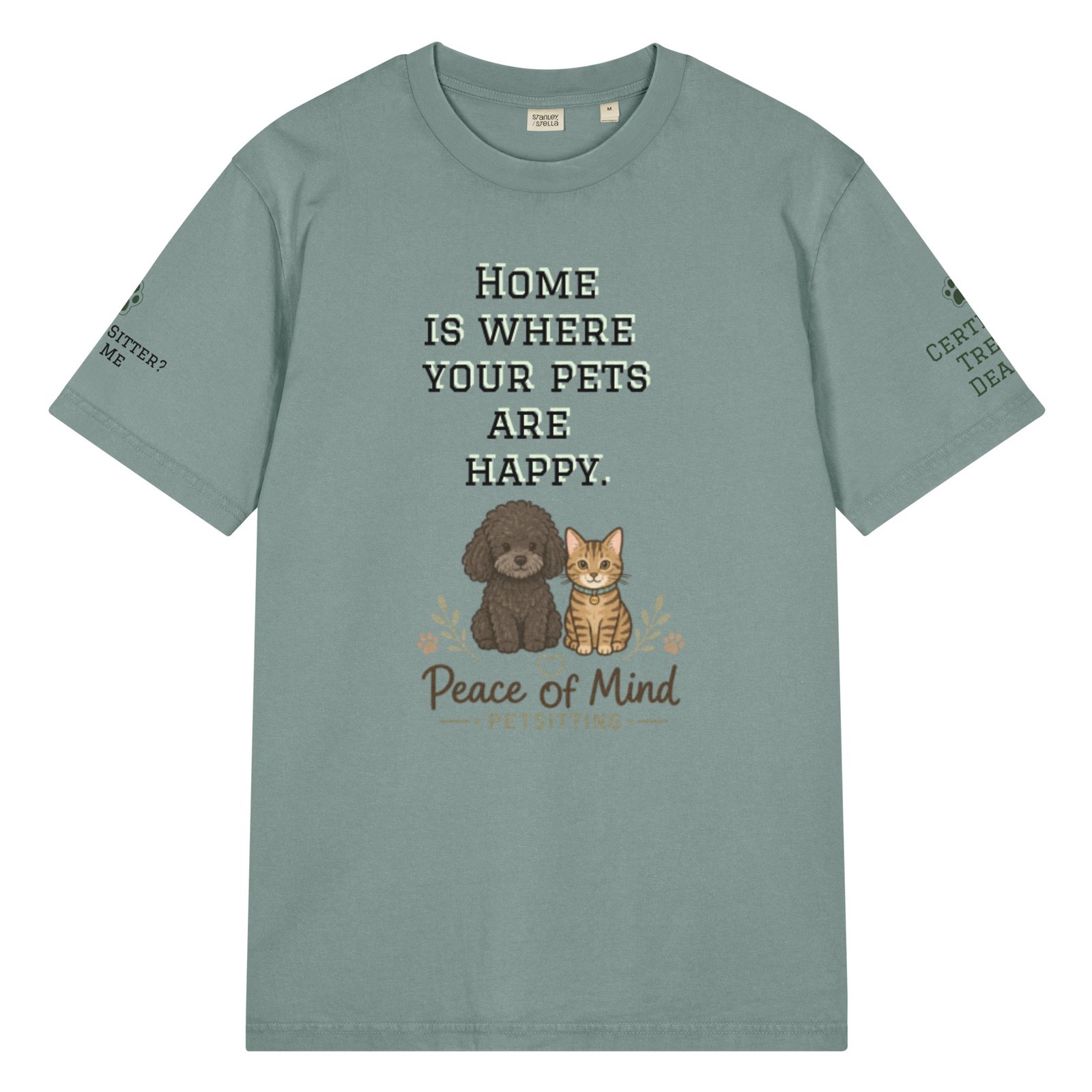 "Sponsor P.O.M " Unisex Garment Dyed Creator 2.0 Vintage T-Shirt | Stanley/Stella SATU041 - Image 4