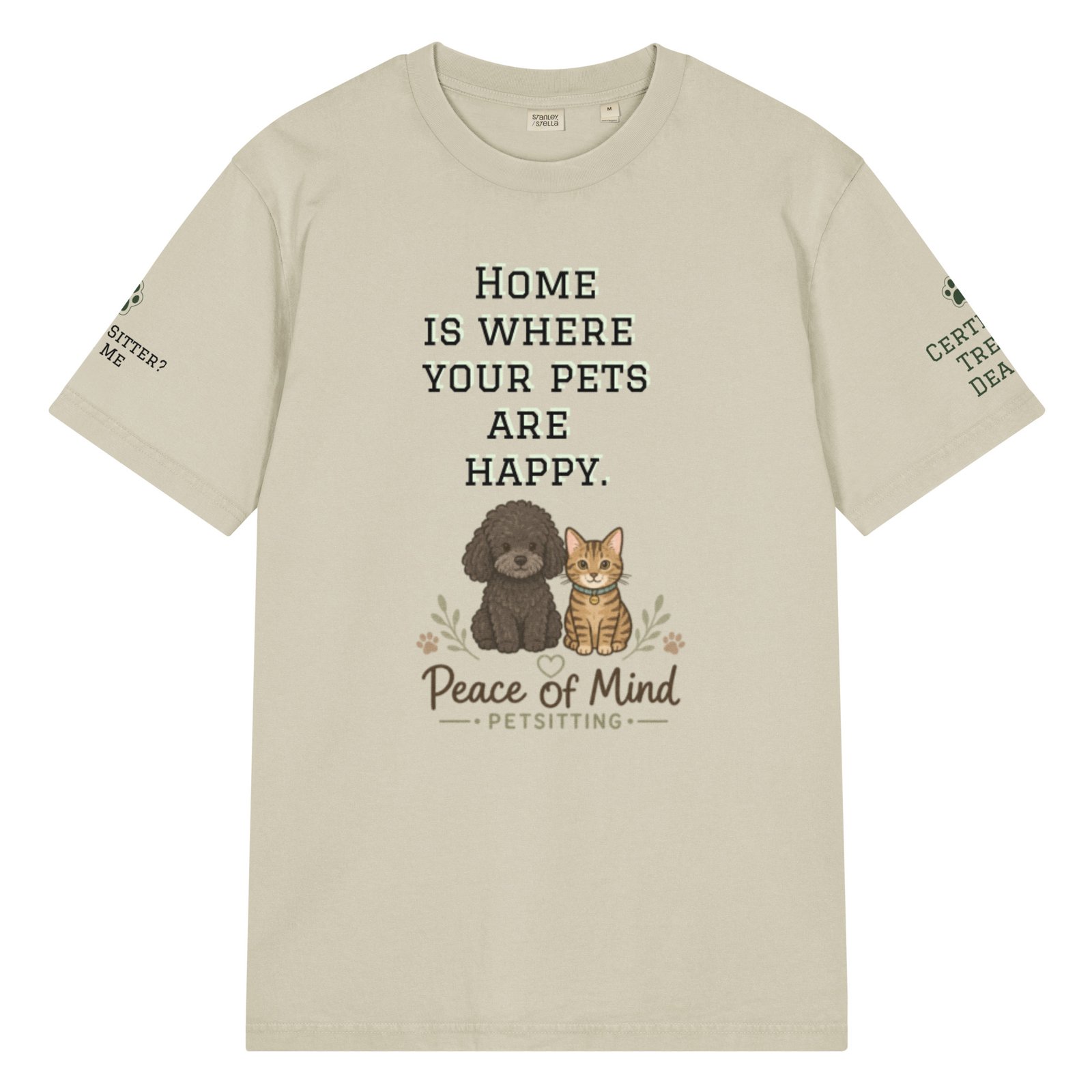 "Sponsor P.O.M " Unisex Garment Dyed Creator 2.0 Vintage T-Shirt | Stanley/Stella SATU041 - Image 7
